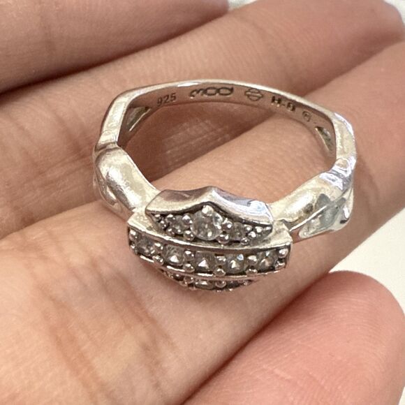 Women’s Size 7 Harley Davidson Sterling Ring - Picture 4 of 4